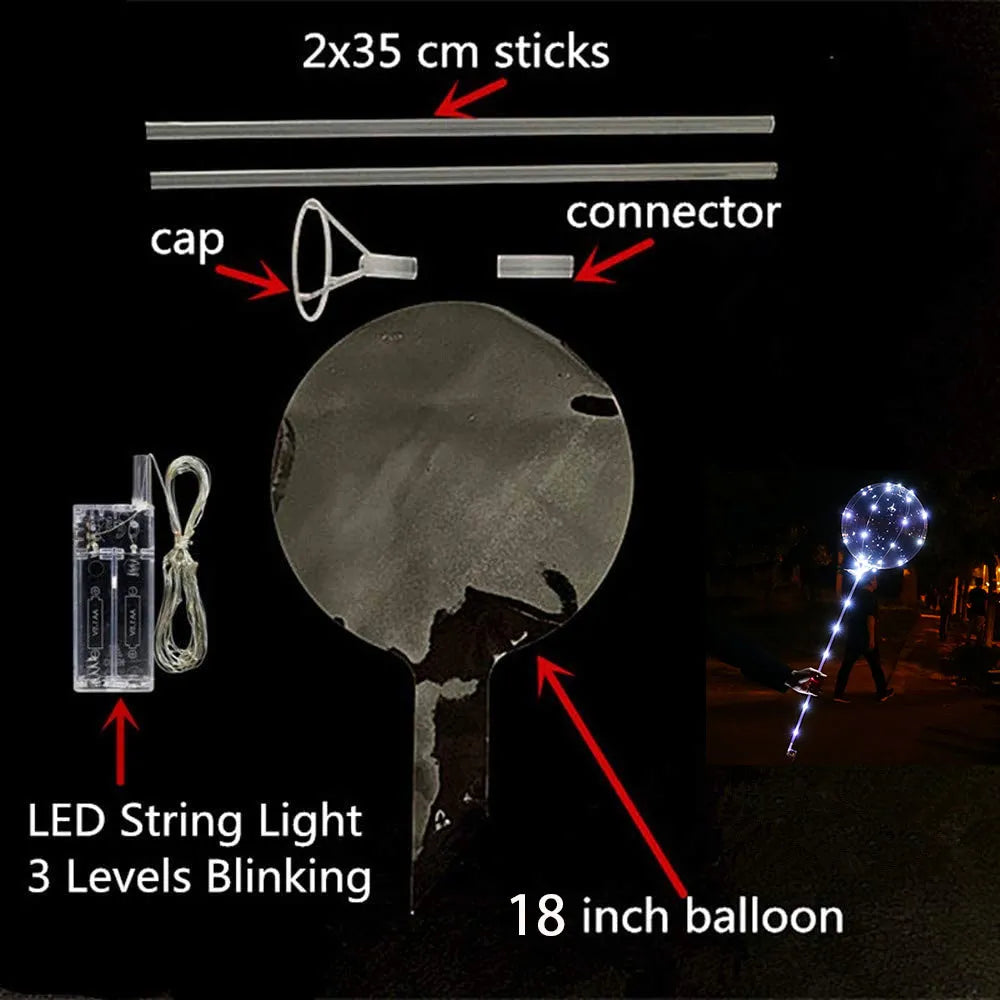 10 Packs LED Light Balloons